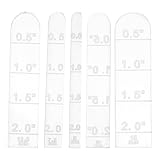 Pour la fabrication de boucles d'oreilles : utilisez les gabarits d'arêtes en pâte polymère pour obtenir des formes arquées, rendant ainsi chaque paire de boucles d'oreilles en pâte polymère plus soignée et attrayante. guide d'épaisseur de pâte pour la création de bijoux. fournitures pour la fabrication de bijoux en pâte polymère