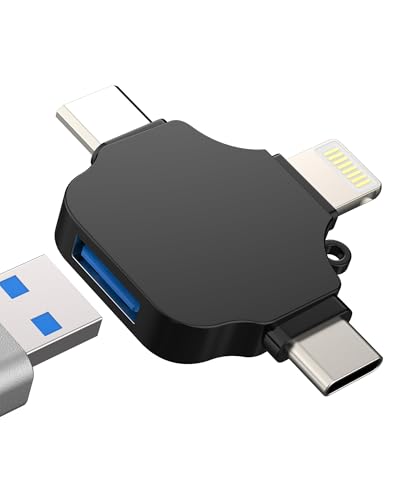 Adaptador USB C Lightning Micro USB OTG para iPhone 16 15 14 13 12 Pro MAX Tipo C Macho 3.0 Cable Hembra Conector MacBook para iPad Adapter para Apple Compatible con Samsung S25 Cámara Android