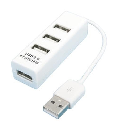 Base USB con 4 Salidas, Compatible con Dispositivos múltiples, Ideal para Cargar y conectar Gadgets simultáneamente.