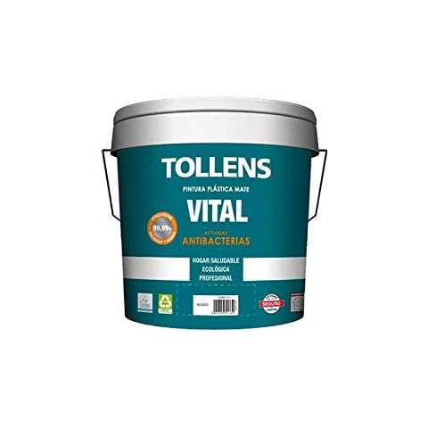 VITAL Pintura ANTIBACTERIANA 4L.Pintura pláStica Mate formulada con Iones DE Plata. Gran función antibacterias Que inhibe y previene el Crecimiento de bacterias y Hongos Cover