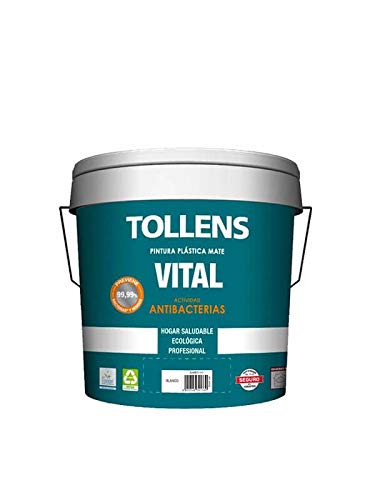 VITAL PINTURA ANTIBACTERIANA 4L.Pintura plástica mate formulada con IONES DE PLATA. Gran función antibacterias que inhibe y previene el crecimiento de bacterias y hongos.