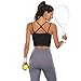 The Best Sports Bra for Large Breasts High Impact: A Real Talk Guide (I Tested 17 So You Don't Have To) 2 Vorcy Womens Padded Sports Bra Fitness Workout Running Camisole Crop Top with Built in Bra Black