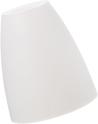 BESPORTBLE Cubierta de lámpara plana blanca mediana pantalla de repuesto para mesa escritorio de pared fácil instalación