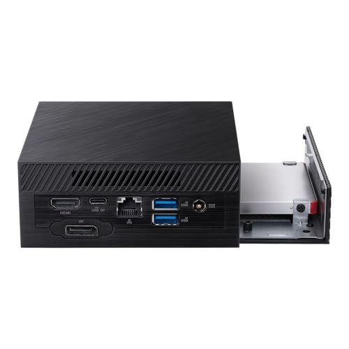Robustes Aluminiumgehäuse des ASUS PN53 - Detailansicht von ASUS PN53 Ryzen 5 Barebone Mini PC Test – Dealfoxx.de