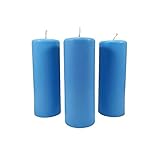 vela azul arcangel miguel Altura: 9,5cm color sólido azul claro