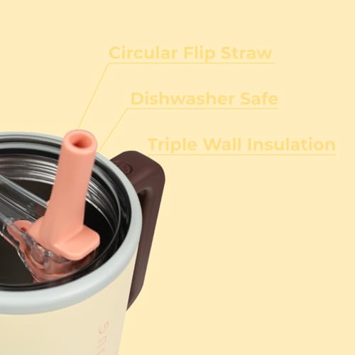Image of HydroJug Traveler - 40 oz Water Bottle with Handle & Flip Straw - Fits in Cup Holder, Leak Resistant Tumbler-Reusable Insulated Stainless Steel & Rubber Base - Gifts for Women & Men, Sage