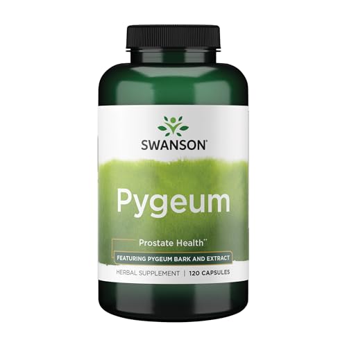 Swanson Pygeum Herbal Supplement for Men Seeking Prostate Bladder and Urinary Tract Health Support - 400 mg (120 Capsules)