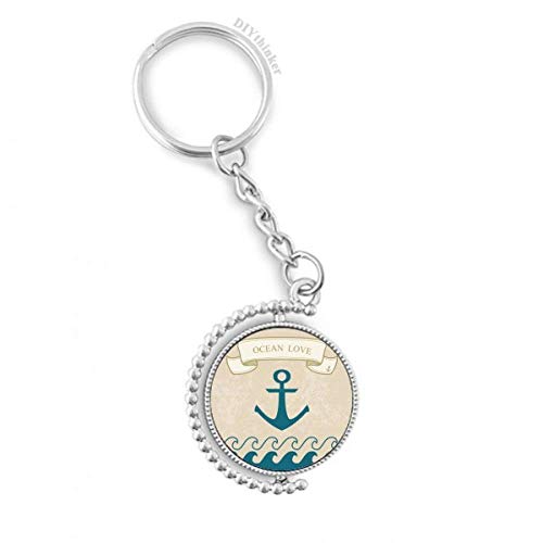 Porte-clés motif voile et ancre, le cadeau idéal pour marins