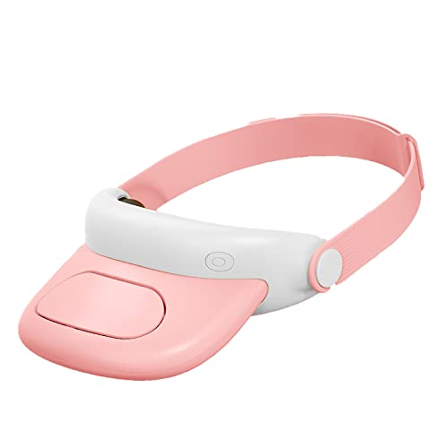 Ventilateur de chapeau USB rose pliable et portable à 3 vitesses