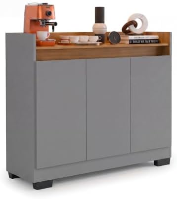 Rack Aparador Buffet Cantinho Café Retrô 3 Portas Ryzen - Quality...