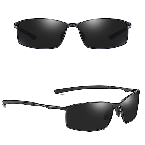 Óculos de Sol Masculino Polarizado Anti Reflexo Armação de Metal