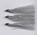 Clouser Minnow Flies - Set of 3 - Fly Flishing (Gray/ Silver, #4 hook)