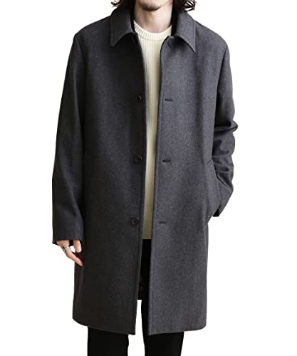 ナノ・ユニバース(nano・universe) LB.04/フレキシブルメルトンステンカラーコート M チャコール LB.04