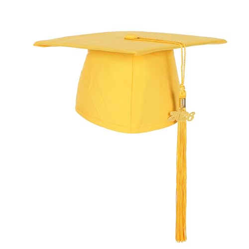 Image of Matte Kindergarten Preschool Graduation Gown and Cap Set with Year Tassel for Kids