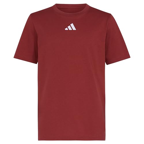 Image of Adidas Boys Short Sleeve Raglan Poly Tee