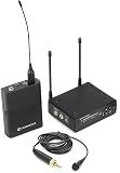 Sennheiser Sistema microfonico digitale portatile wireless UHF con lavalier omnidirezionale ME2 set EW-DP ME2 (R4-9), Nero (700012)