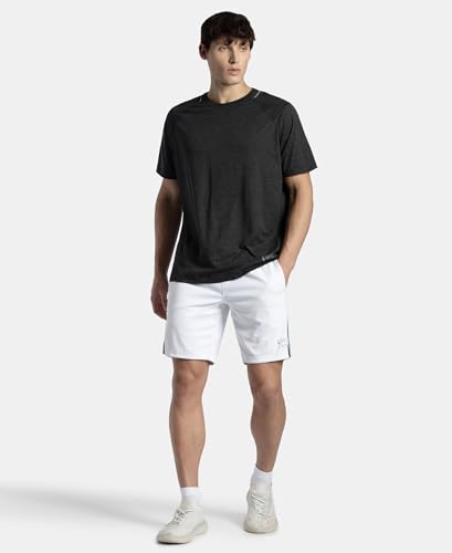 Image of Jockey MV53 Men Microfiber Fabric Round Neck Half Sleeve Active Wear T-Shirt with StayDry Tech