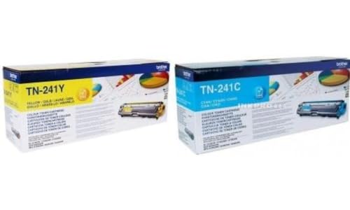 Toner Brother TN-241Y et TN-241C pour impression de rapports et présentations