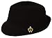 Black Fashion Fedora with Spade Emblem Band