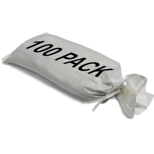 sackmaker FLOOD DEFENCE Heavy Duty Sandbags - 100 PACK - UV Protected - Unfilled - Industrial Grade with Sunlight Protection