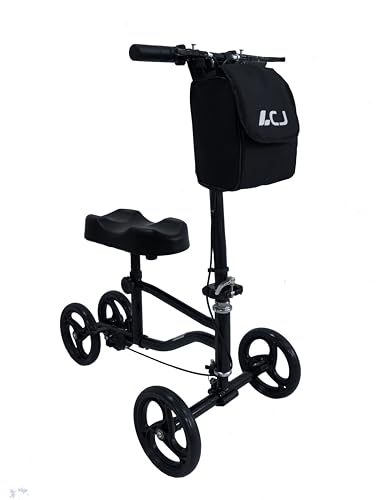 Knee Scooter,Economical Foldable Steerable Knee Walker,for Adults Foot Surgery,Injured Ankle Recovery Scoote