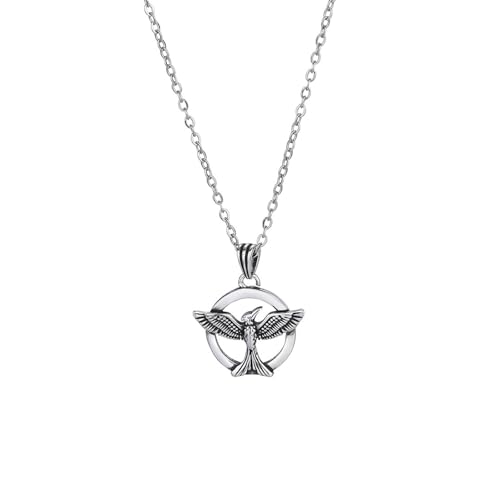 RICOKJRDE Collar De Fénix, Collar con Colgante Circular De Fénix: Joyería De Moda para Hombres Y Mujeres, Regalo para El Mejor Amigo (1PC)