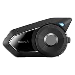 Sena 30K Motorcycle Bluetooth Headset/Mesh Communication System with HD Speakers, Black