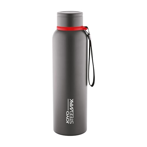 Image of Joyo Century Stainless Steel Bottle, 900 ml Water Bottles, Hot for 18 Hours & Cold for 24 Hours, Easy to Carry, Easy Grip, Rust Proof, Tea, Coffee, Office, Travel Bottle - Grey
