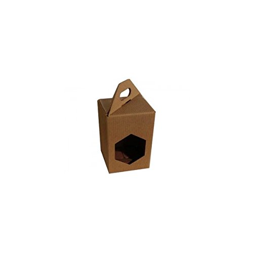 Scatola Astuccio in Cartone per Vaso Miele da 1 kg (Marrone) - Conf. da 5 Pezzi