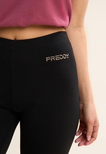 Legging style cycliste FREDDY en jersey premium texturé et détails de perles