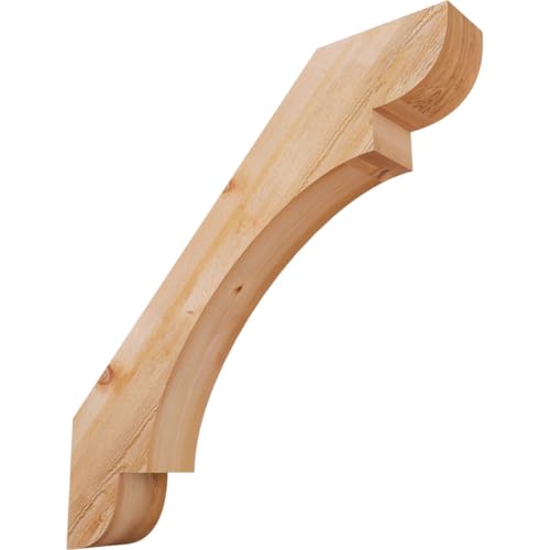 Ekena Millwork BRC06X40X40OLY00RWR 6"W x 40"D x 40"H Olympic Rough Sawn Knee Brace, Western Red Cedar
