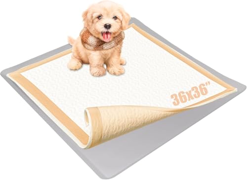 Image of TidyFriend Dog Pee Pad Holder Tray Fits for 36 inch x 36 inch Wee Wee Pee Pads - Stable Grip, Quick-Wipe Silicone Surface Dog Potty Tray Holder for Indoor Flooring Protection (Light Grey)