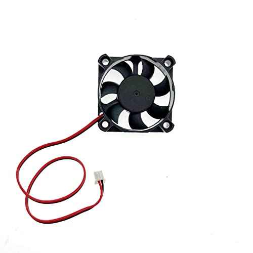 JZK 2pcs 50 * 50 * 10mm 2pin DC 12V Mini Silent Cooling Fan With Wires - Image 3