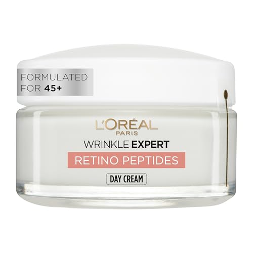 LOreal Paris Wrinkle Expert Anti-Wrinkle 45+ Day Cream Moisturiser Formulated to Address Advanced Signs of Ageing Diminishes appearance of Wrinkles & Skin Firmness 50ml