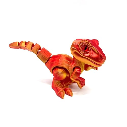 3D�v�����g �A�j�}�� ���F���L���v�g�� 12cm / 4.7�C���` �X�g���X���� �z�[�� �I�t�B�X �����N�[�[�V���� ���� �G�O�[�N�e�B�u �f�X�N �g�C-Silk Red Gold [���s�A���i]