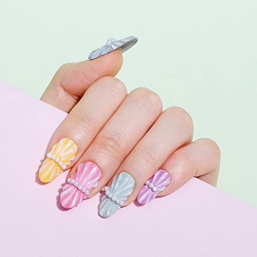 Chameleon Clear Oval Nail Tips - 504Pcs Acrylic Fake Nails Straight Nail Tips Full Cover Medium Length With Box For Nails Salons And Diy Nail Extension Tip, 10 Sizes #TOP5