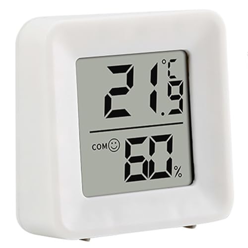 Lizbin Small Digital Hygrometer Indoor Thermometer, LCD Digital Room Hygrometers Thermometers, Mini Indoor Hygrometer Temperature Monitor Humidity Meter for Home Office Comfort Reptile Thermometer