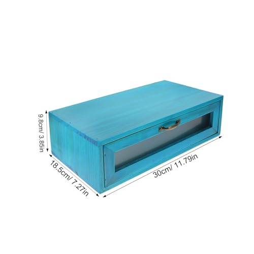 Organisateur de rangement de beauté en bois pour coiffeuse chic - 4