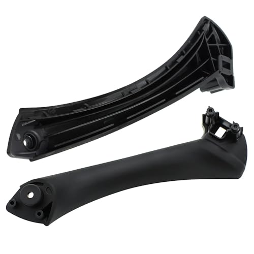 Poignée Intérieur de Porte Droit Passager Noir Poignée de Portiére Avant/Arriére Compatible avec BMW Série 3 E90 E91 2004-2012