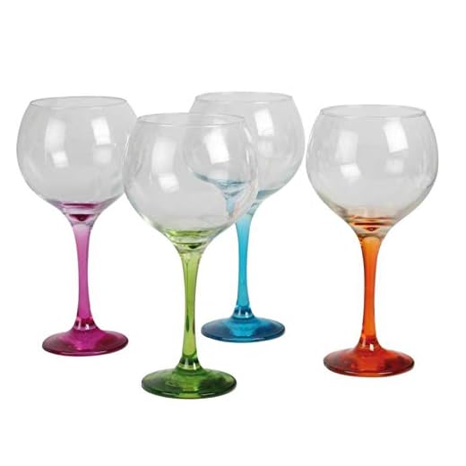Set 4 Copas Cubata pie color Ambassador 79 CL Pasabahçe