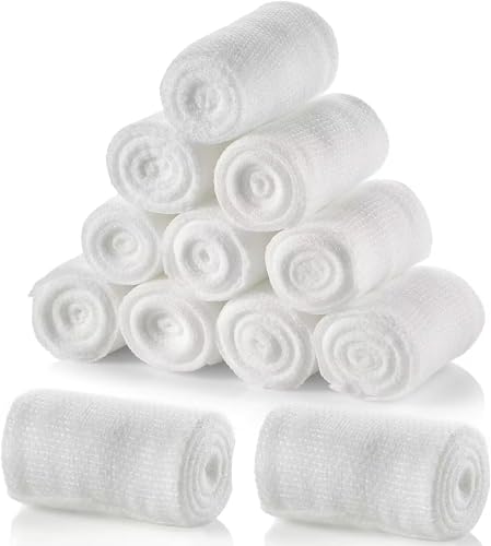 SZHENGSHAN 20 Roll Elastic Gauze Bandages, Stretch Gauze Bandage Roll, Medical Gauze Bandage, 7.5cm x 4.5m, 20pcs