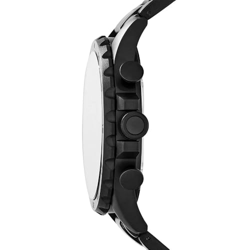 Image of Fossil Nate Chronograph Black Dial Black Strap Men's Watch JR1401