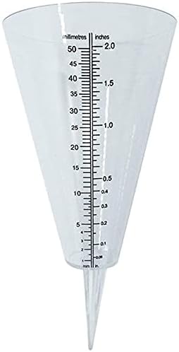 Cone Rain Gauge Rain Gauge Measurement Ground Rain Gauge Plastic DIY Craft Garden Transparent Cone Water Ground Garden Outdoor Measurement Tool Outdoor Nice Design