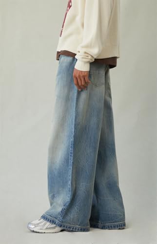 PacSun Men's Ryder Ultra Baggy Jeans Medium Blue Tint2