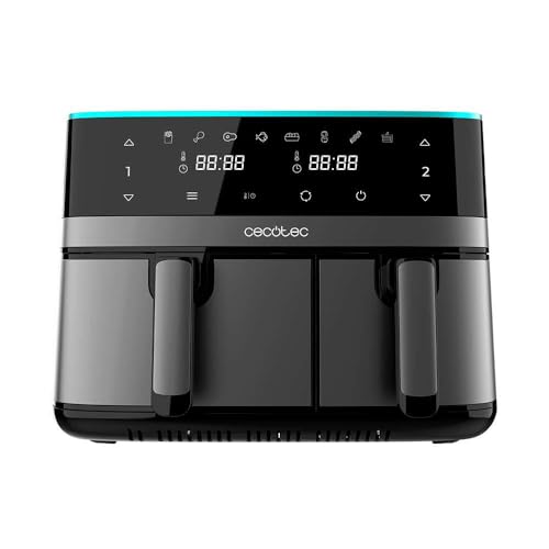 Cecotec Friteuse à air Cecofry DuoSize 9000, 9 L, 2700 W, Double panier et température double,...
