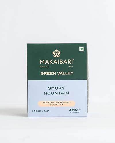 Image of Makaibari Green Valley Apoorva Finest Darjeeling Black Loose Tea Leaves 250 Gm | Premium Darjeeling Single Estate | Muscatel Fruity Top Notes | 125 Cups (250 Gm, Roasted Black)