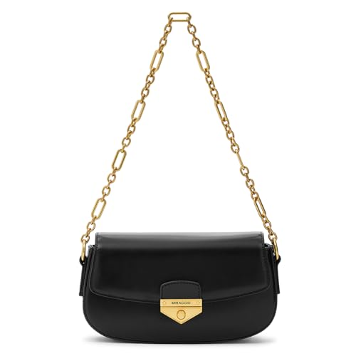 Image of Miraggio Moira Shoulder Bag For Women Stylish With Statement Chain Shoulder Strap | Shoulder Bag For Party & Everyday Use