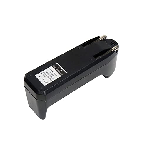 Image of Universal Lithium Battery Charger, Li-on Battery Charger 18650 /16340 /14500,LED Indicator, Portable Design