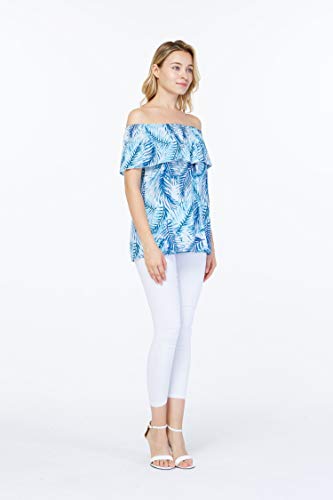 Image of Hawaii Hangover Family Matching Hawaiian Clothes, Simply Blue Leaves
