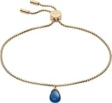 armband glasschliffperlen Farbe: Blau Skagen Damen-Gliederarmband Sea Glass Glas blau, SKJ1629710